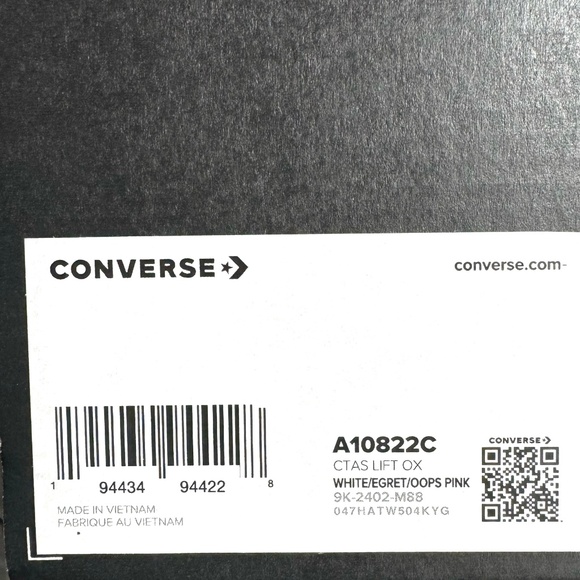 Converse Chuck Taylor Lift Platform Sneakers Canvas White Shoes Women's A10822C - Picture 10 of 11